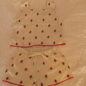 Floral Embroidered Set